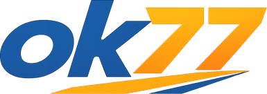 ok77 brand logo for homepage navigation